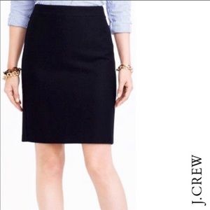 J. Crew no 2 pencil skirt navy  100% wool